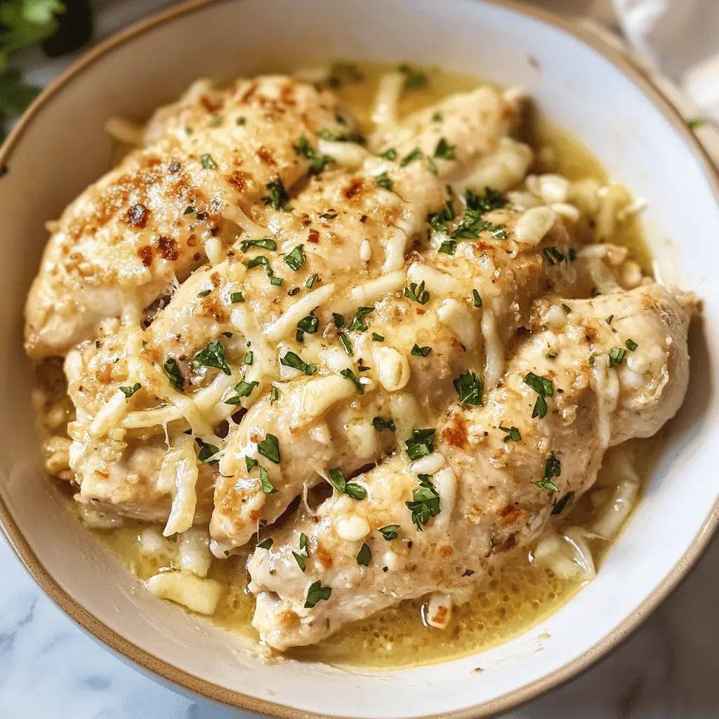 Make mealtime a breeze with this 4 Ingredient Crockpot Garlic Parm Chicken! Featuring juicy chicken simmered in a creamy garlic Parmesan sauce, this dish is a flavor-packed winner. It's perfect for busy days or cozy family dinners. Save this recipe now for an easy weeknight meal! Your taste buds will thank you!