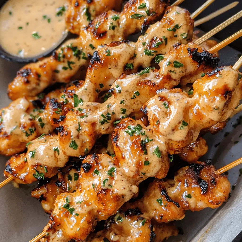 Can't resist the bold flavors of Bang Bang Chicken Skewers! These juicy, marinated chicken pieces are grilled to perfection and tossed in a creamy, spicy sauce that adds the perfect kick. Ideal for barbecues or quick dinners, they’re a crowd-pleaser! Save this easy recipe to wow your guests at your next gathering!