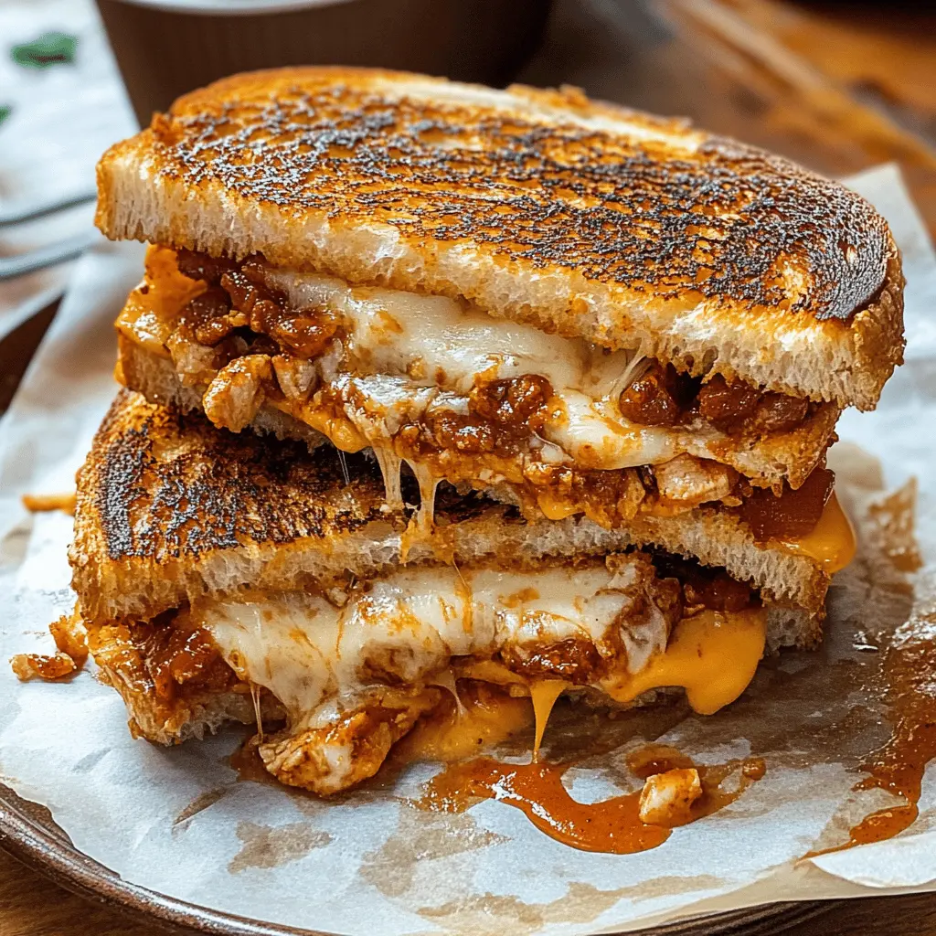 Get ready for a delicious twist on a classic favorite! This BBQ Chicken Grilled Cheese combines tender chicken with tangy BBQ sauce and gooey cheese, all grilled to perfection. Perfect for quick lunches, game nights, or casual dinners, you'll want to save this recipe for tasty moments! Ideal for satisfying cravings anytime.