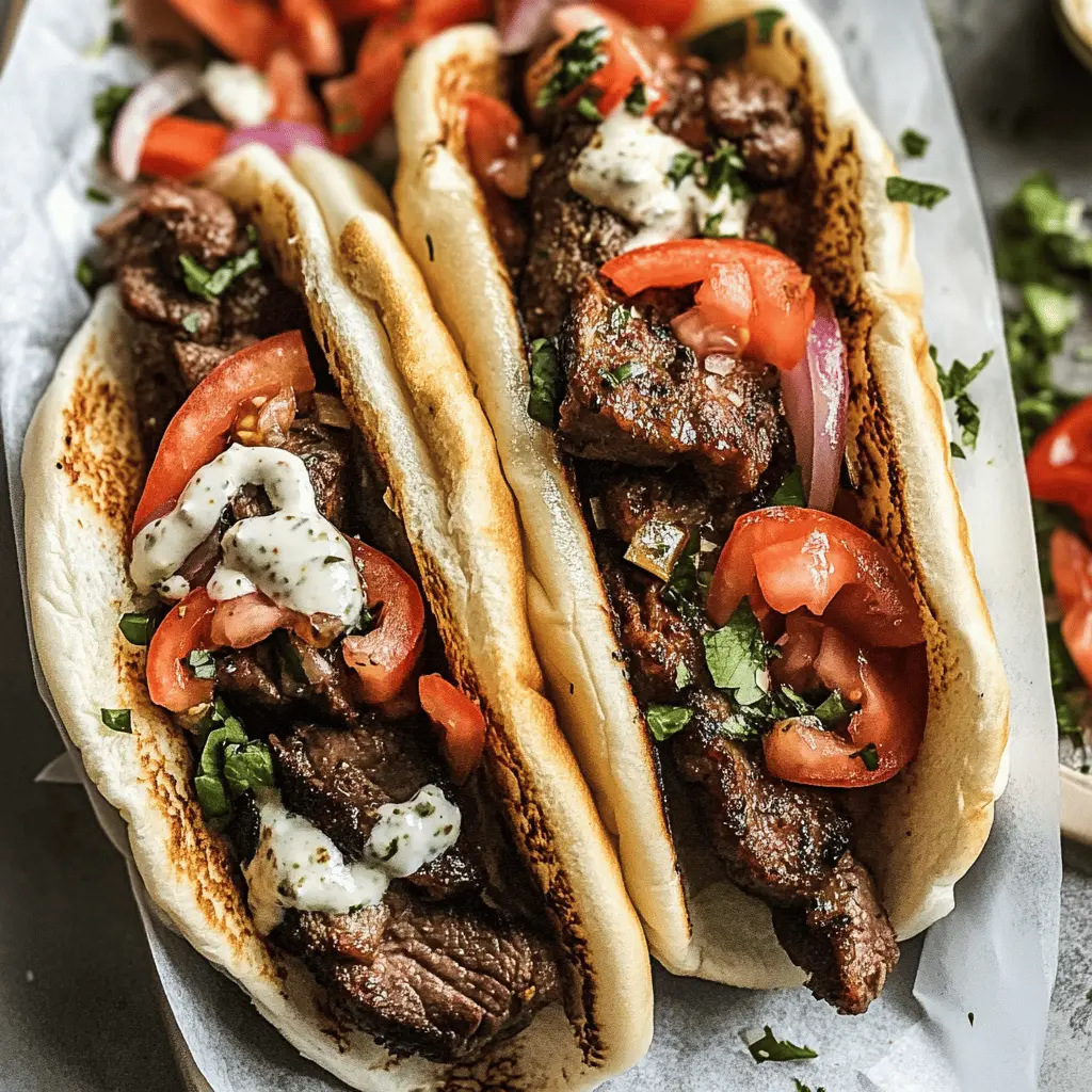 Treat yourself to a delicious homemade Beef Gyros that’s packed with flavor! Juicy marinated beef, fresh veggies, and a creamy tzatziki sauce come together for the perfect meal. Ideal for quick weeknight dinners or summer gatherings, this recipe will have everyone asking for seconds. Don't forget to save this pin for your next cooking adventure!