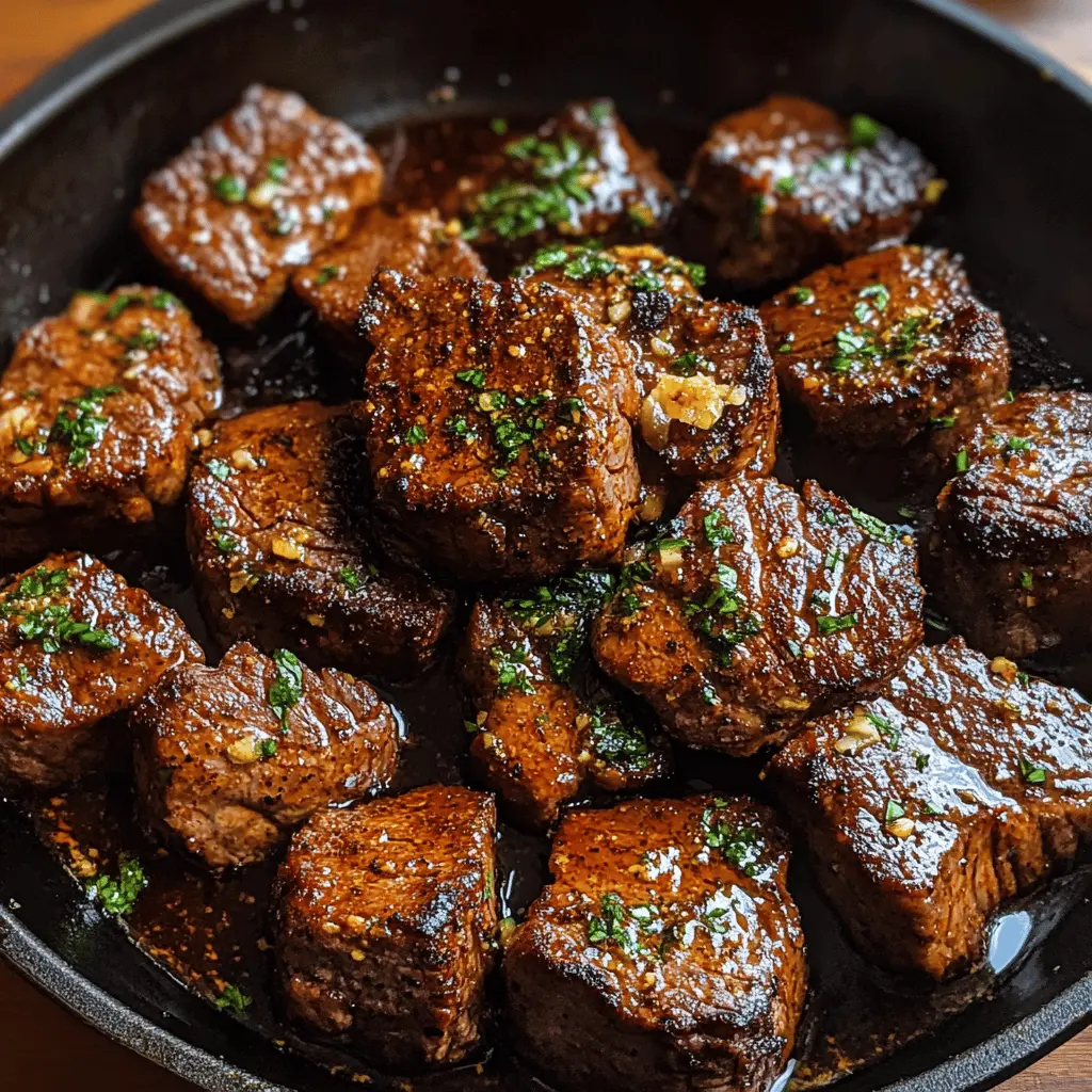 These Cajun Garlic Butter Steak Bites are a perfect blend of spices and rich flavor! Tender steak bites are seared to perfection and tossed in a zesty garlic butter sauce that adds an irresistible kick. Ideal for a quick weeknight dinner or a crowd-pleasing appetizer. Save this recipe to impress your friends and family at your next gathering!