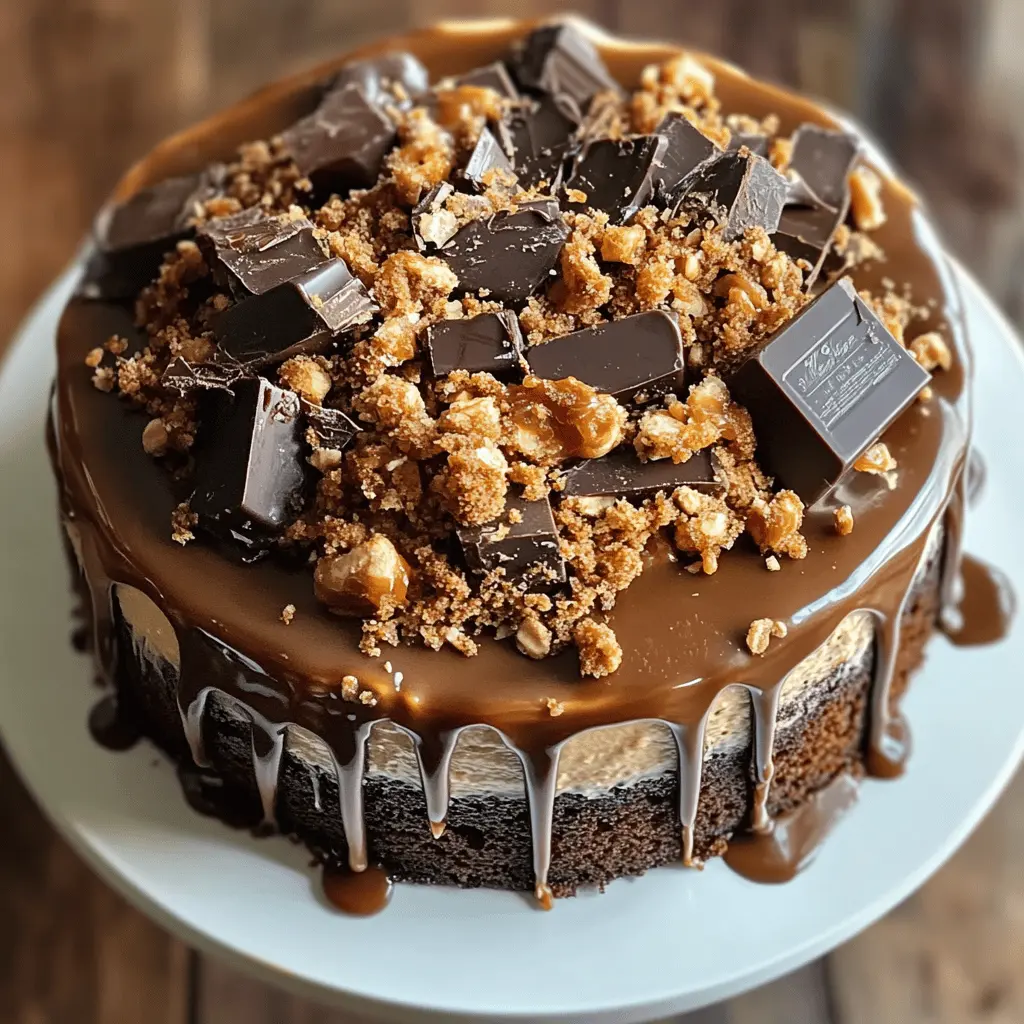 This Chocolate Caramel Toffee Crunch Cake is a delightful treat that combines rich chocolate, smooth caramel, and crunchy toffee bits! Perfect for celebrations or simply satisfying your sweet tooth, this cake is sure to impress. Save this recipe for your next gathering, and enjoy making memories with your loved ones!
