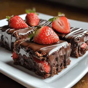These Chocolate Covered Strawberry Brownies are the perfect treat to impress your guests! With rich, fudgy brownies topped with luscious chocolate ganache and fresh strawberries, each bite is a heavenly mix of flavors. Ideal for celebrations or cozy nights at home, be sure to save this recipe for a delightful dessert that everyone will love!
