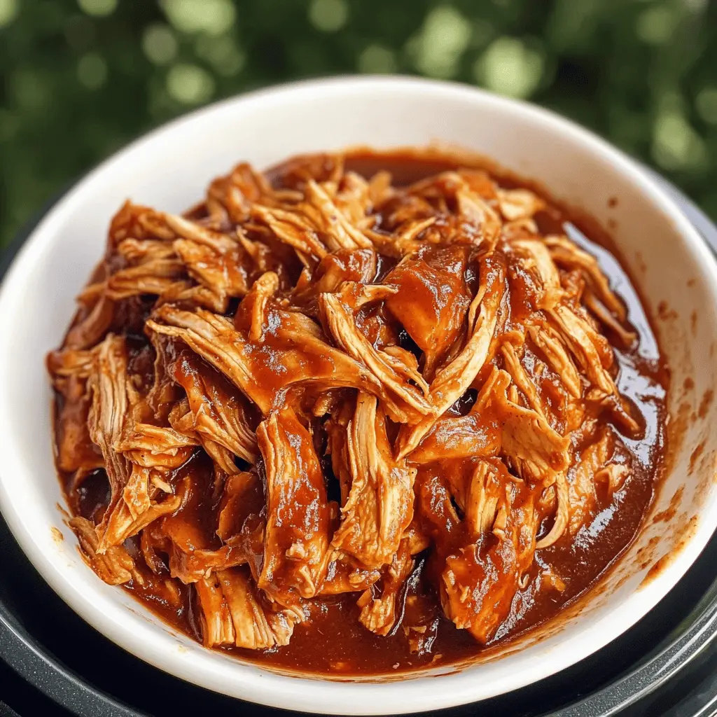 Make mealtime easy with this Crock Pot BBQ Chicken! Perfectly tender pulled chicken packed with flavor. Just toss in your favorite BBQ sauce and let the slow cooker do all the work. Ideal for sandwiches, tacos, or salads, this versatile dish is a crowd-pleaser. Save this recipe for a hassle-free family dinner or game day feast!