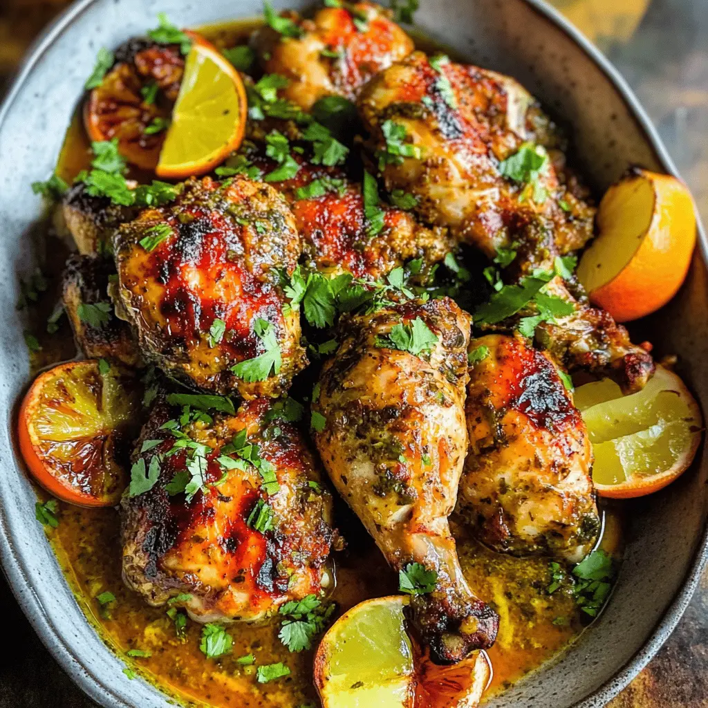 Bring the taste of Cuba to your kitchen with this zesty Cuban Mojo Chicken! Marinated in vibrant citrus juices, garlic, and spices, this dish is bursting with flavor. Perfect for BBQs, family dinners, or meal prep, it's simple to make and always a hit. Save this recipe and treat your loved ones to a flavorful feast!