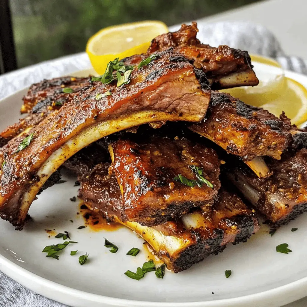 These Easy Greek Ribs are packed with flavor and perfect for any gathering! With a rich marinade of olive oil, lemon, garlic, and herbs, these tender ribs are baked to perfection and then finished on the grill for that charred taste. Save this recipe for your next barbecue or family dinner and impress your guests with a delightful dish that everyone will love!