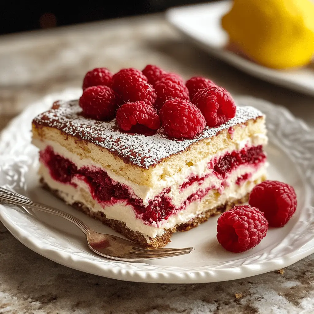 Treat yourself to a delightful twist on a classic dessert! This Fresh Raspberry Tiramisu combines the rich creaminess of mascarpone with the tart sweetness of fresh raspberries. Perfect for any gathering or a cozy evening at home, it’s a refreshing way to enjoy a beloved favorite. Save this easy-to-follow recipe and impress your family and friends with a dessert that looks as good as it tastes!