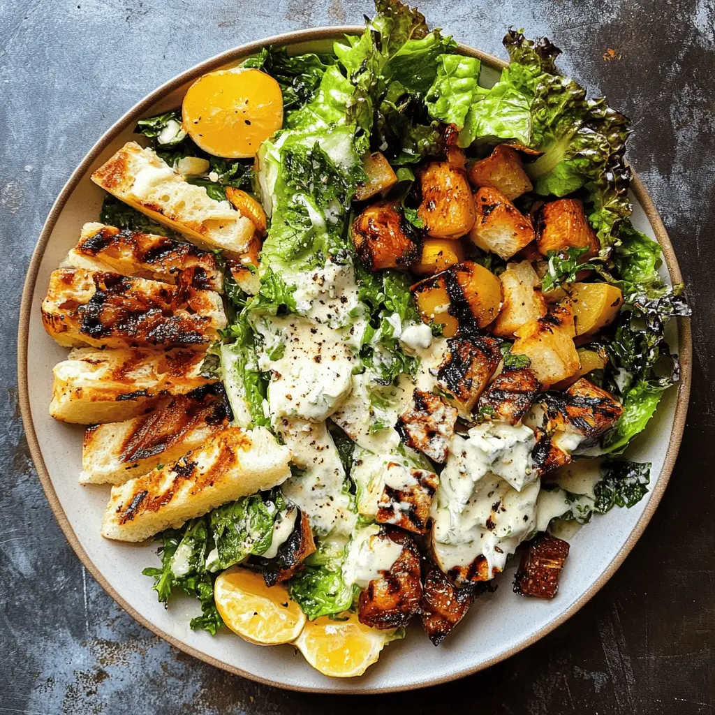 Get ready to enjoy a fresh twist on a classic with this Grilled Caesar Salad! Featuring charred romaine, creamy dressing, and crunchy croutons, it’s the perfect summer side. Serve it at your next barbecue or picnic for a delicious upgrade. Don’t forget to save this recipe for those sunny days!
