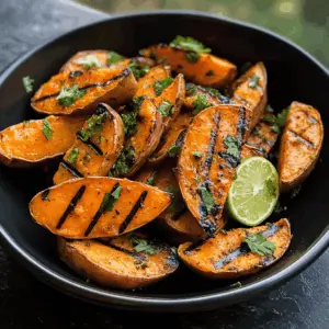These grilled cilantro-lime sweet potatoes are a delightful combination of smoky and zesty flavors! The sweet, tender potatoes get a burst of freshness from cilantro and a tangy kick from lime, making them perfect for summer cookouts or quick weeknight meals. Save this recipe for a tasty side dish that everyone will love!