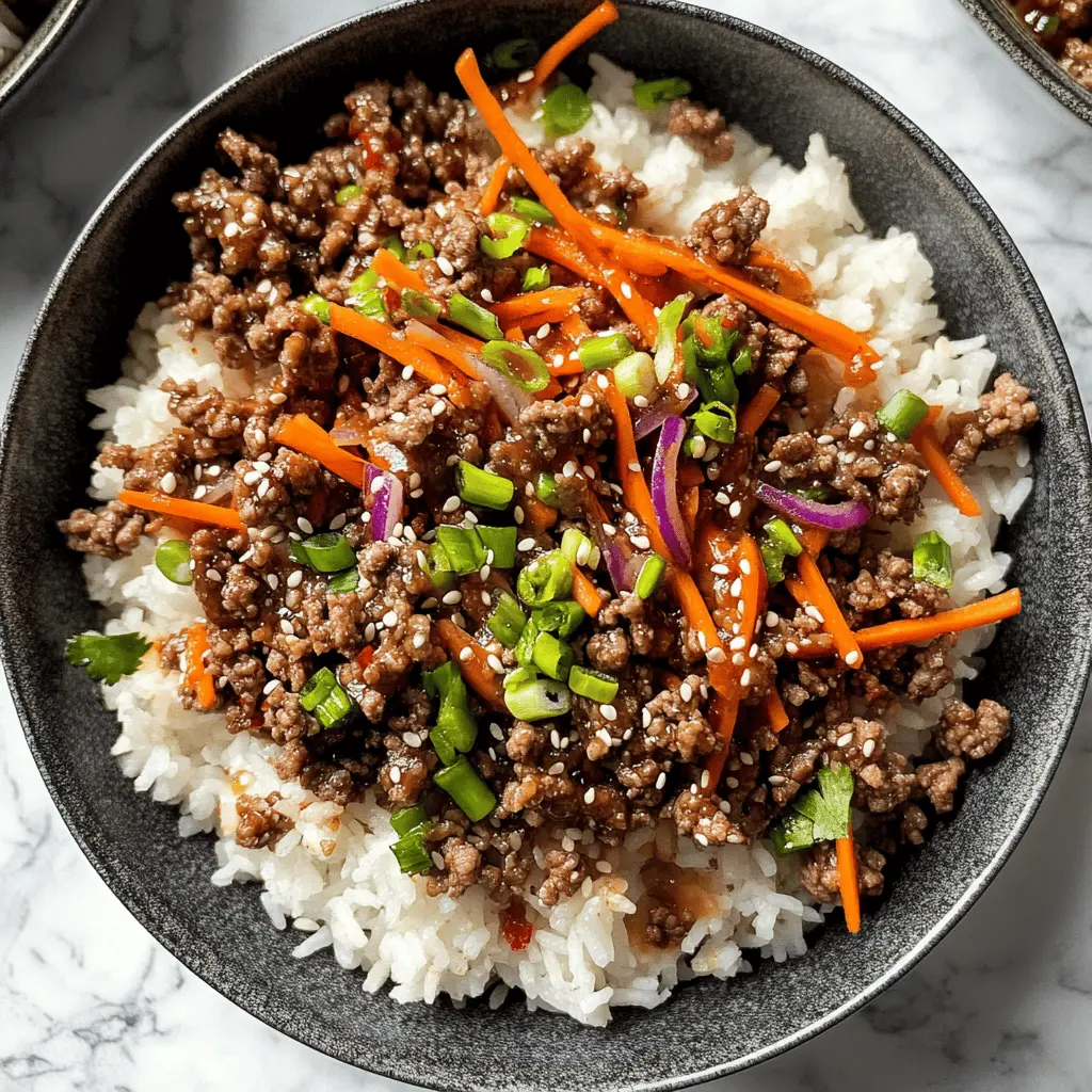 Enjoy a delicious twist on dinner with these Ground Beef Teriyaki Rice Bowls! Made with tender ground beef, fresh veggies, and a mouthwatering teriyaki sauce, this dish is quick to prepare and bursting with flavor. Perfect for busy weeknights or meal prep, your family will love this satisfying bowl. Save this recipe for an easy dinner idea! 😊🍚🥢