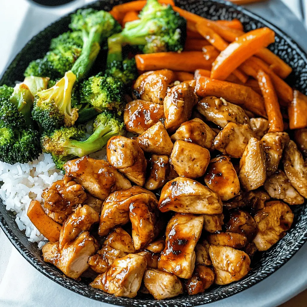 Savor the flavors of Hibachi Chicken and Vegetables in this easy-to-make recipe! Bursting with tender chicken, colorful veggies, and a delicious soy sauce glaze, it's perfect for a weeknight dinner or a fun gathering. Save this pin for a tasty and quick meal that everyone will love! Perfect for busy weeknights or special occasions!