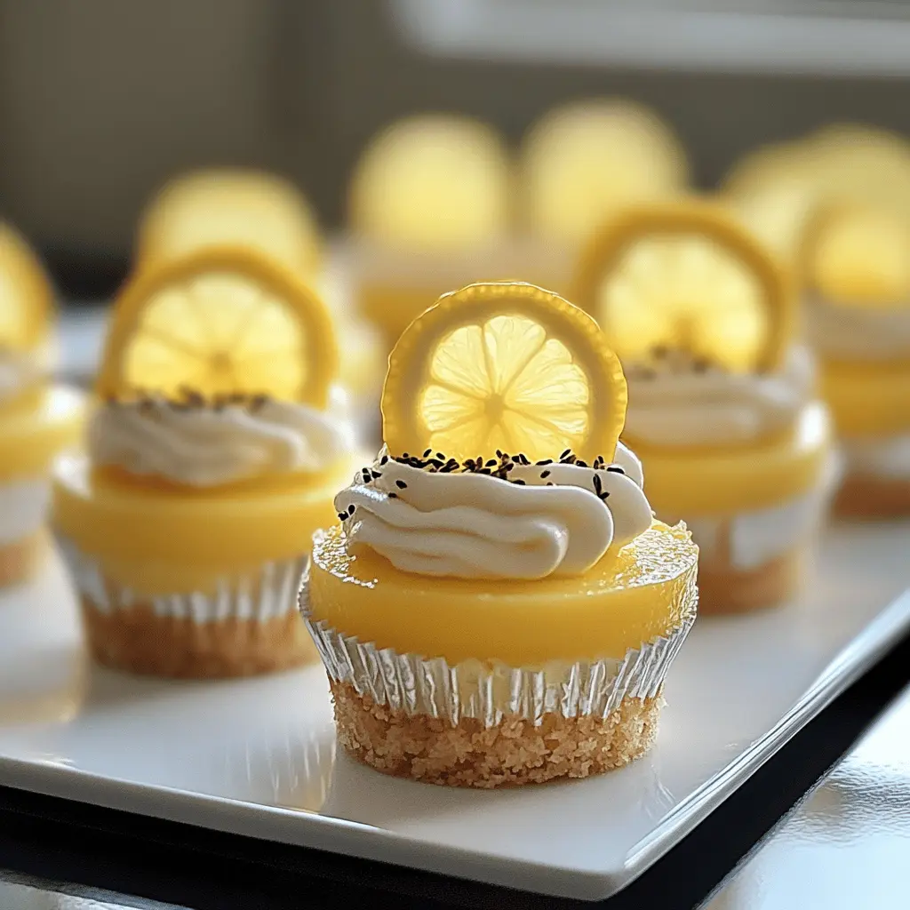 Easy Mini Lemon Cheesecakes Recipe