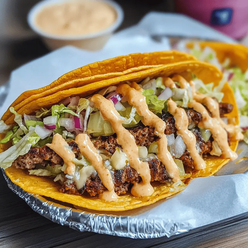 These Smash Burger Tacos combine the best of both worlds—juicy, beefy smash burgers wrapped in warm tortillas! With melted cheese, fresh toppings, and a burst of flavor in every bite, they’re perfect for a casual dinner or game day. Save this recipe for your next taco night and impress your friends with a fun twist on a classic favorite!