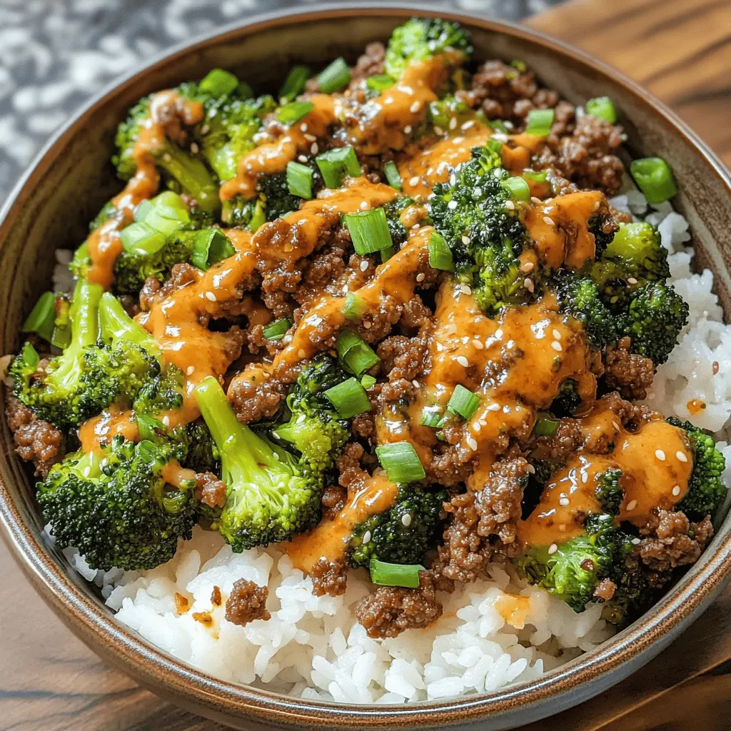 This Teriyaki Ground Beef and Broccoli recipe is a quick and tasty dinner option that's packed with flavor! Featuring savory ground beef, vibrant broccoli, and a creamy Yum Yum sauce, it’s perfect for busy weeknights. Save this pin for your next meal prep, or serve it at your next gathering for a crowd-pleasing dish!