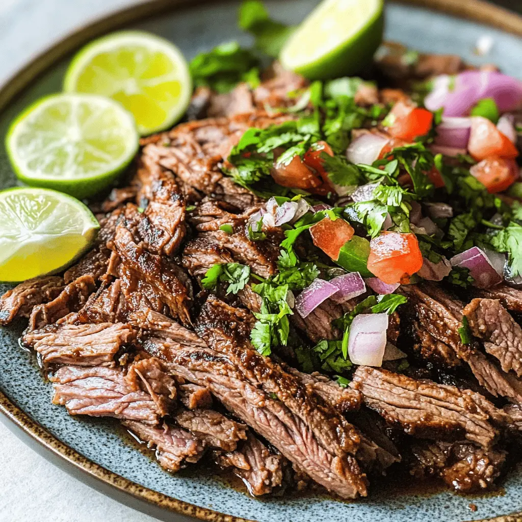Bring the flavors of Mexico to your kitchen with this ultimate carne asada recipe! Juicy, marinated flank steak grilled to perfection adds a smoky touch to tacos, burritos, or bowls. Perfect for family gatherings or casual meals, this dish is sure to impress. Save this recipe for your next fiesta and enjoy the delicious satisfaction of homemade carne asada!