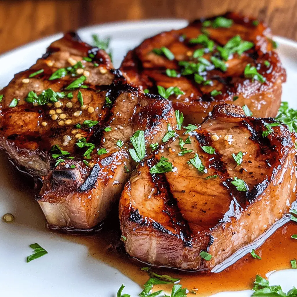 Transform your pork chops with this easy and flavorful marinade! Made with soy sauce, garlic, and a hint of apple cider vinegar, this marinade ensures tender, juicy chops bursting with taste. Perfect for grilling or baking, save this recipe for your next family dinner or BBQ! Your taste buds will thank you!