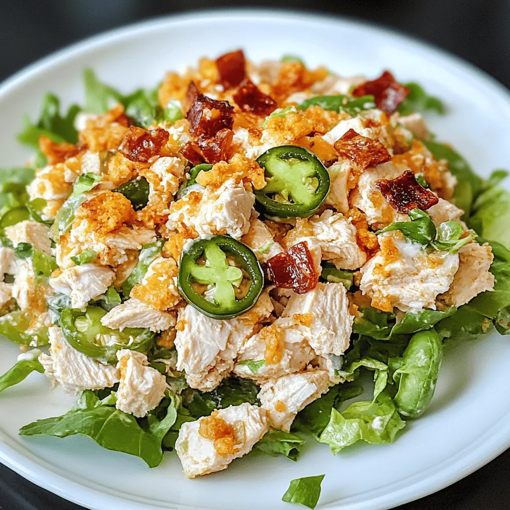 Easy Jalapeno Popper Chicken Salad Recipe
