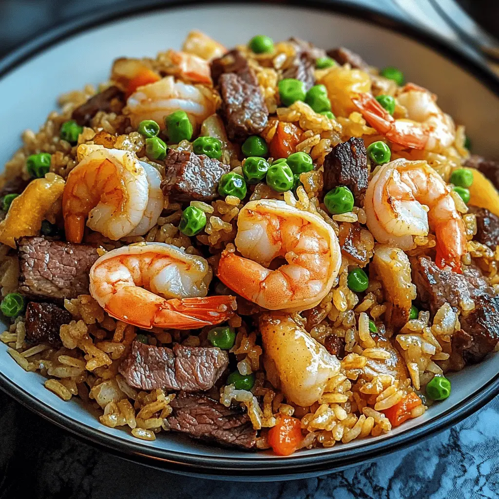 Easy Shrimp and Steak Fried Rice Recipe