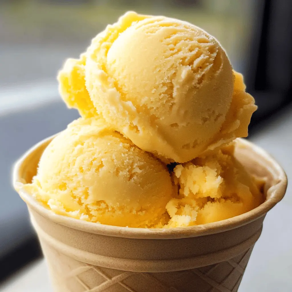 Easy 3-Ingredient Mango Ice Cream Recipe