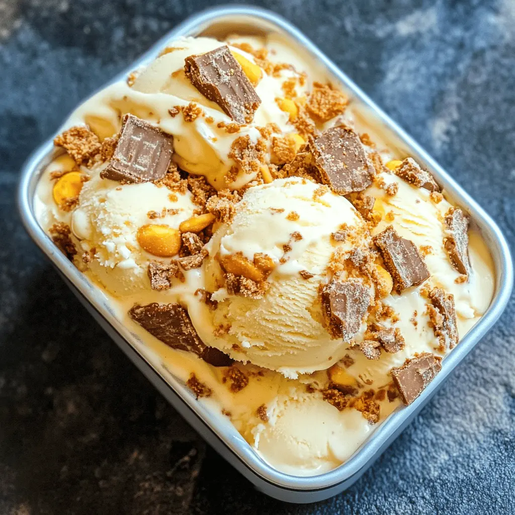 Easy Homemade Butterfinger Ice Cream Recipe