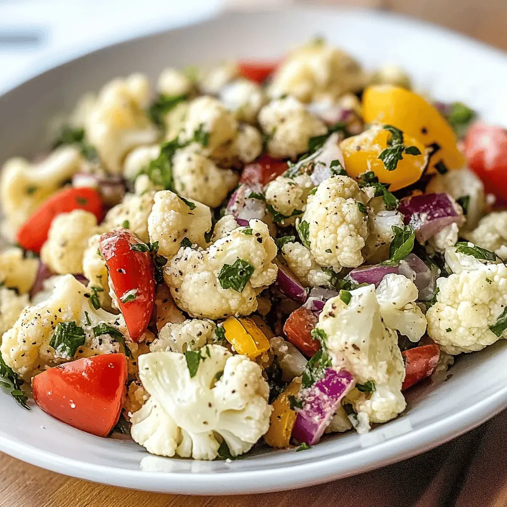 Easy Marinated Cauliflower Salad Recipe