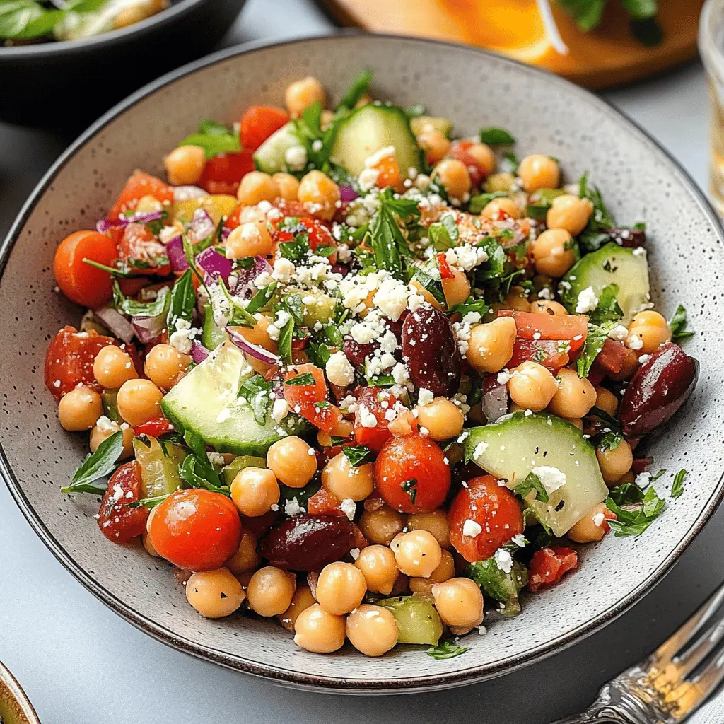 Easy Mediterranean Chickpea Salad Recipe