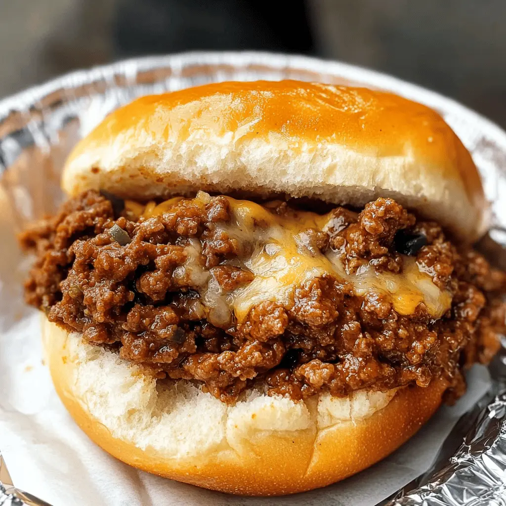 Easy Philly Cheesesteak Sloppy Joes Recipe