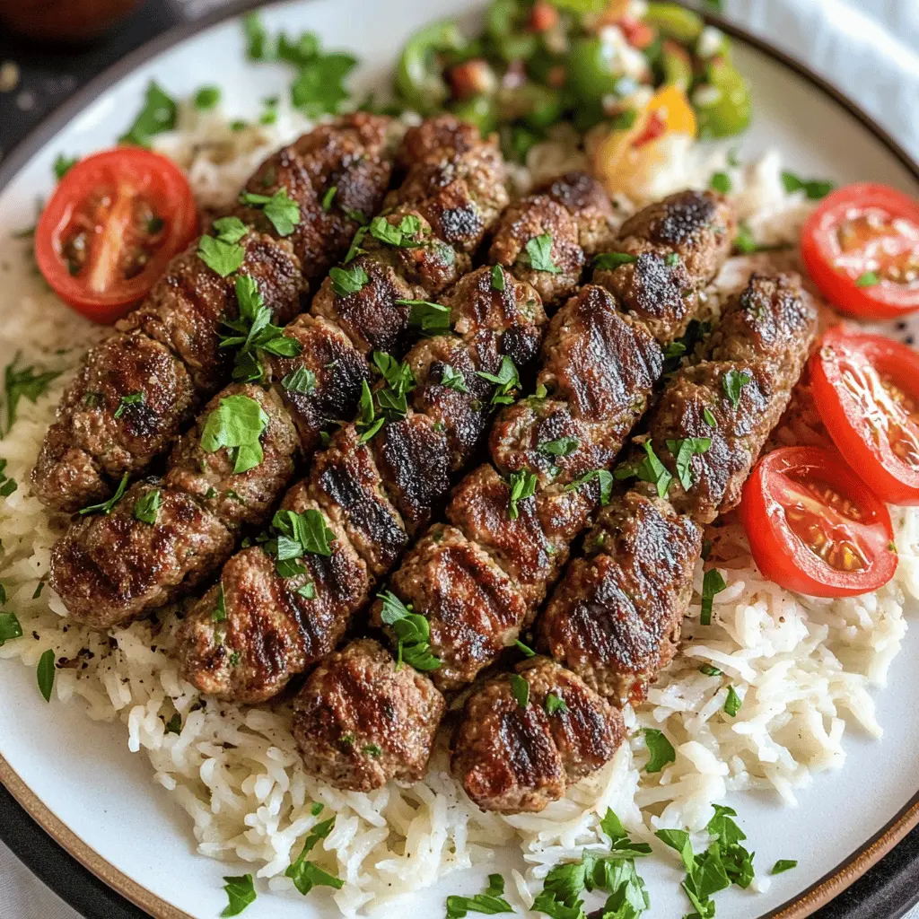 Easy Lebanese Kafta Recipe with Beef or Lamb