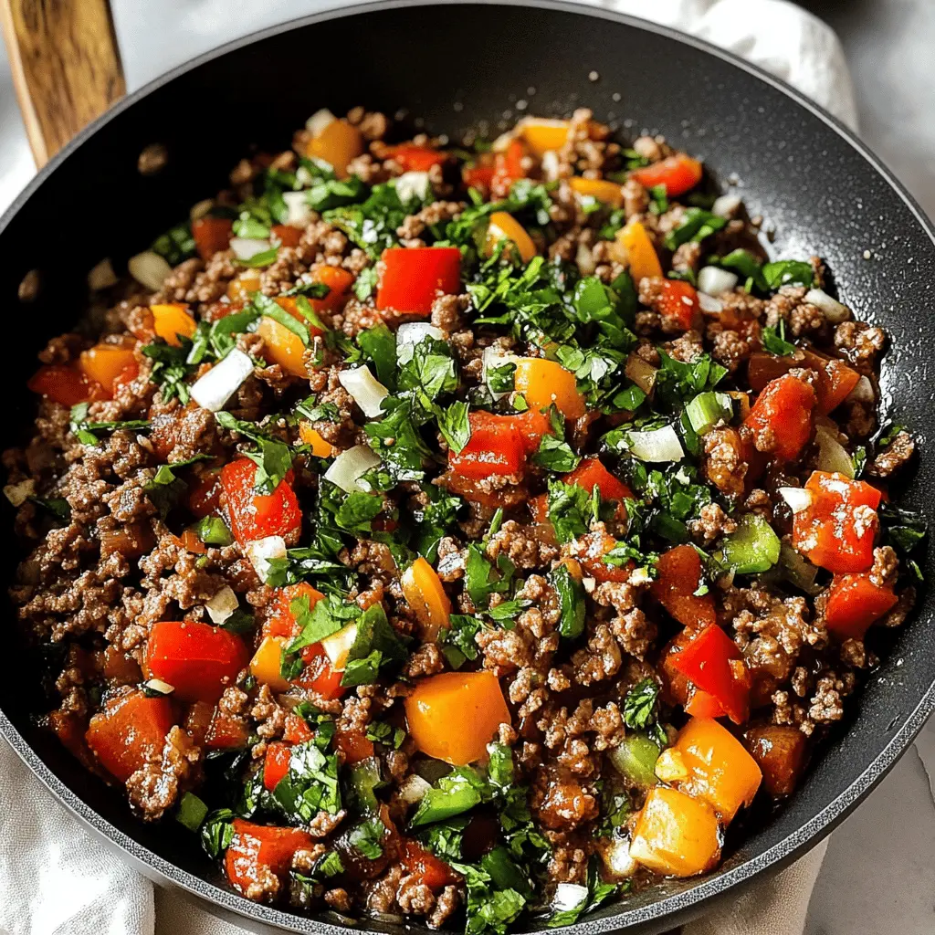 Easy Mediterranean Ground Beef Stir Fry Recipe