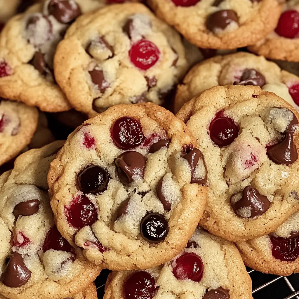 Easy Maraschino Cherry Chocolate Chip Cookies Recipe