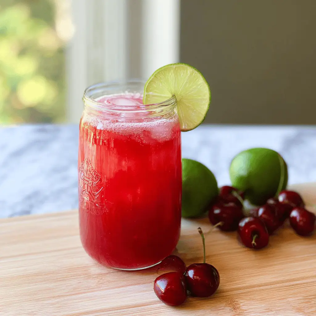 Easy 4-Ingredient Cherry Limeade Recipe