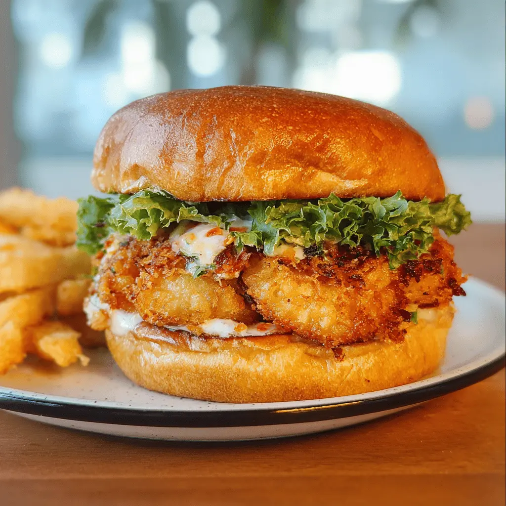 Crispy Fried Shrimp Burger Recipe
