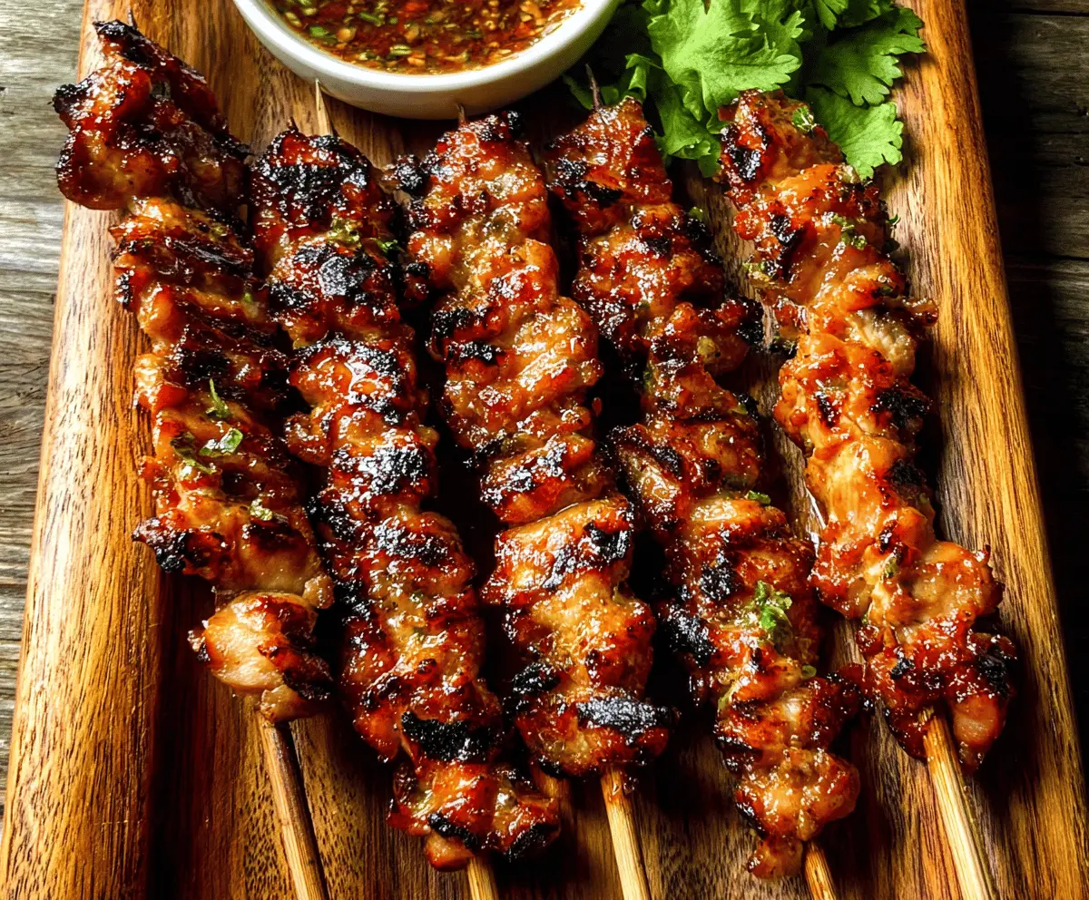 Easy Grilled Thai Chicken Skewers Recipe