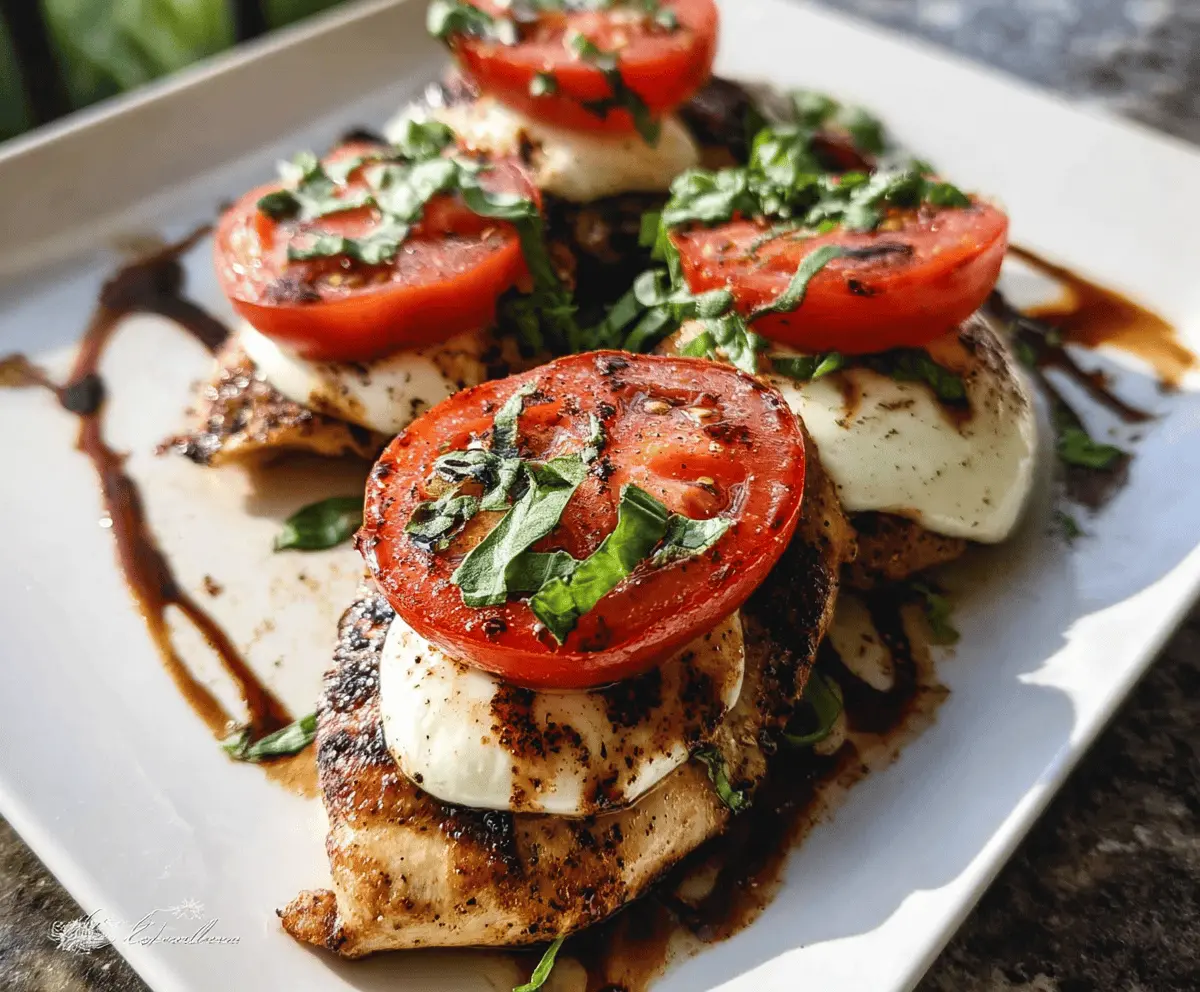 Easy Grilled Chicken Caprese Salad Recipe