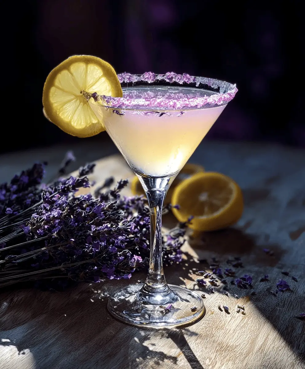 Easy Lavender Lemon Drop Martini Recipe
