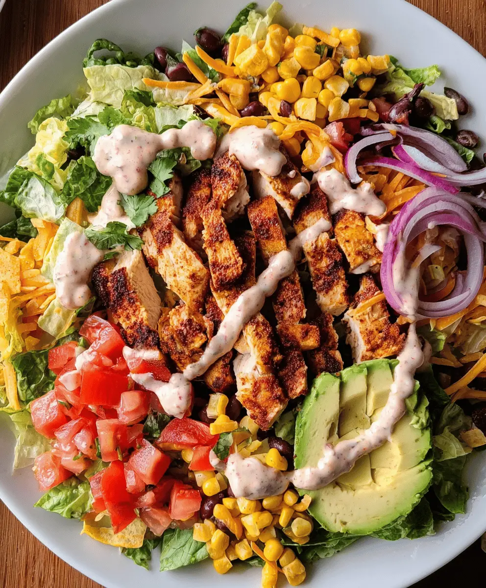 Easy Spicy Southwest Chicken Salad Recipe