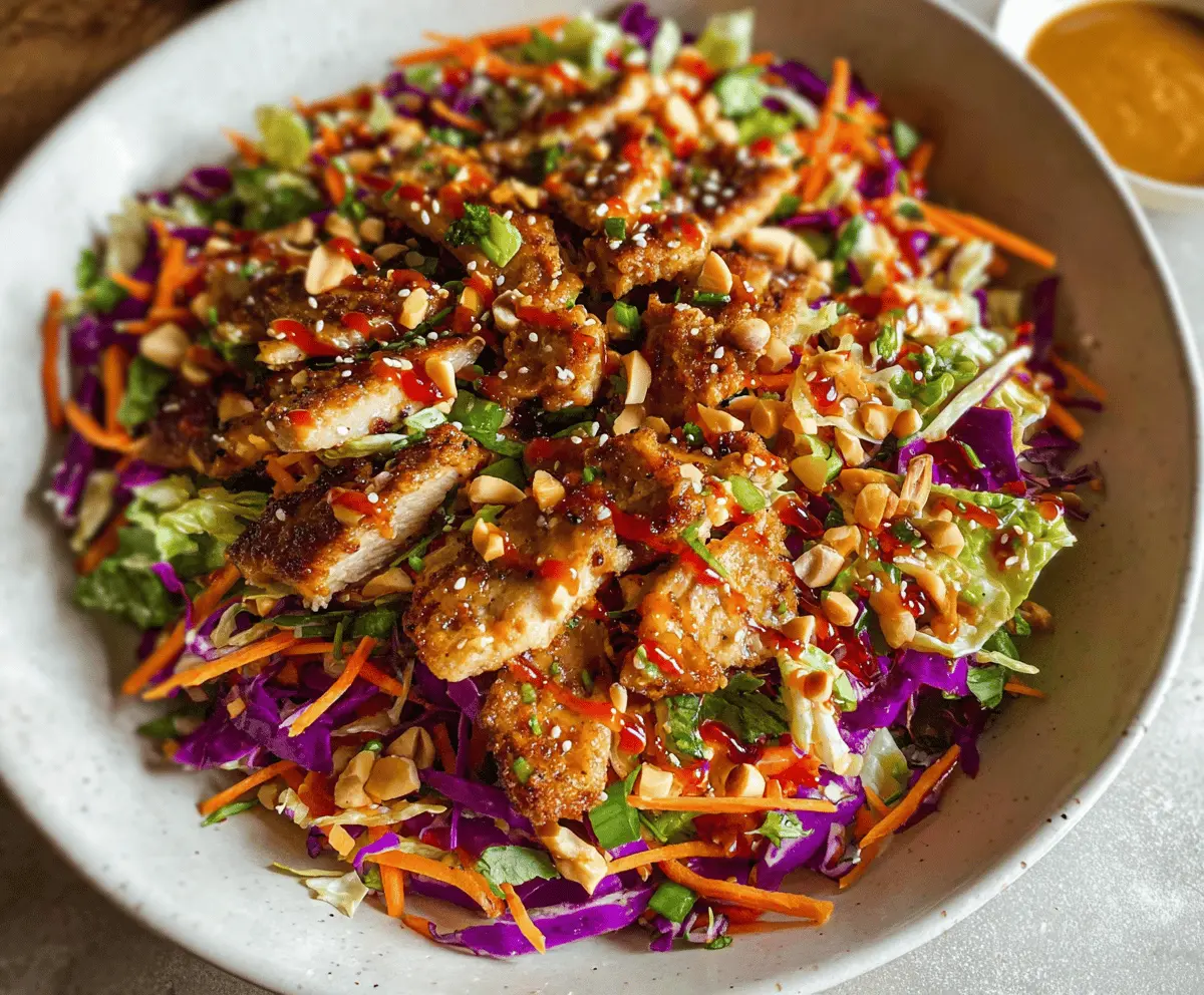 Easy Asian Chicken Crunch Salad Recipe