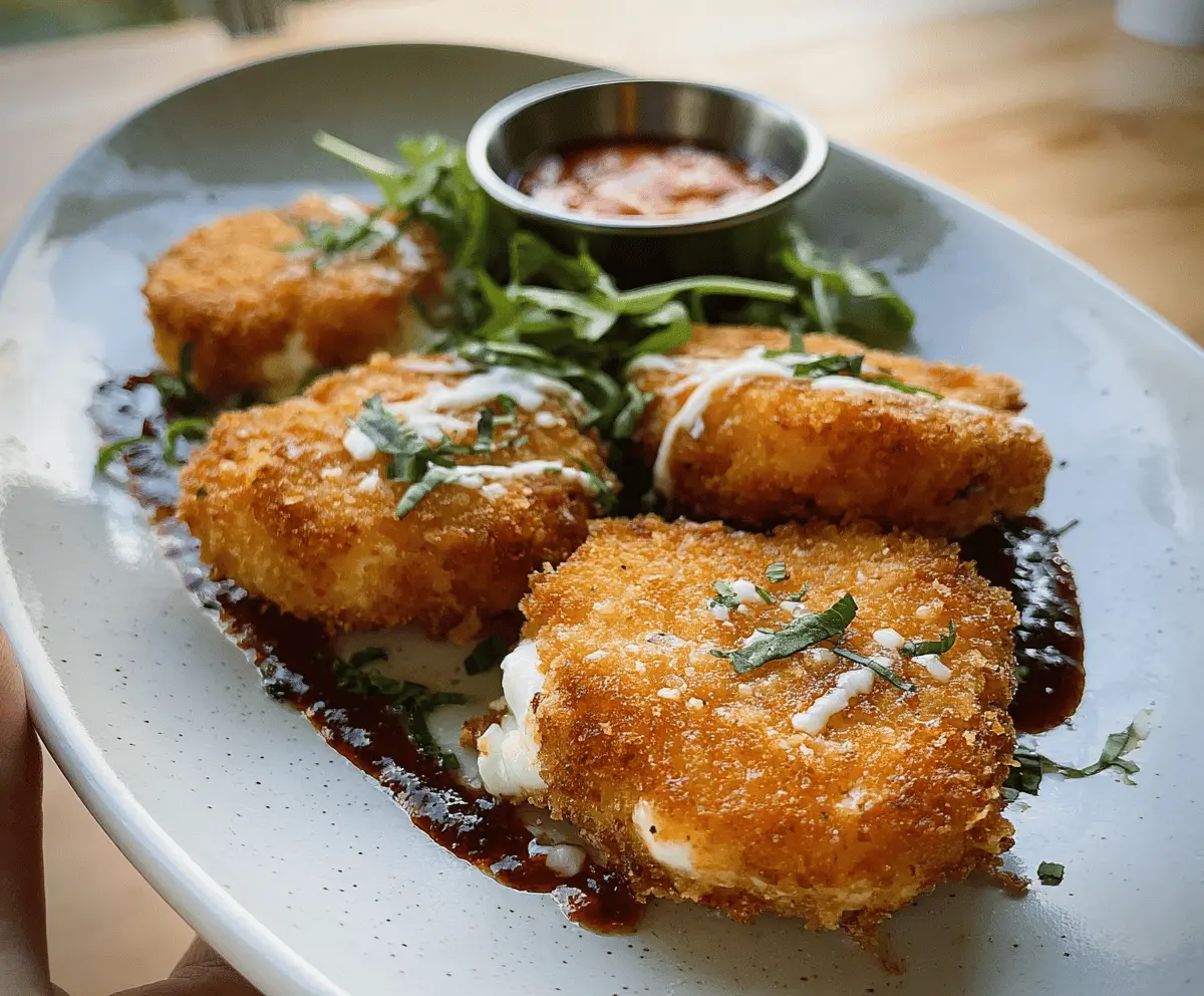 Easy Crispy Fried Mozzarella on Blackstone Grill