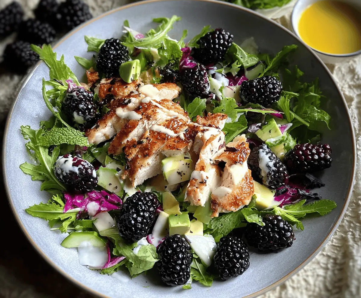 Easy Blackberry Chicken Salad Recipe