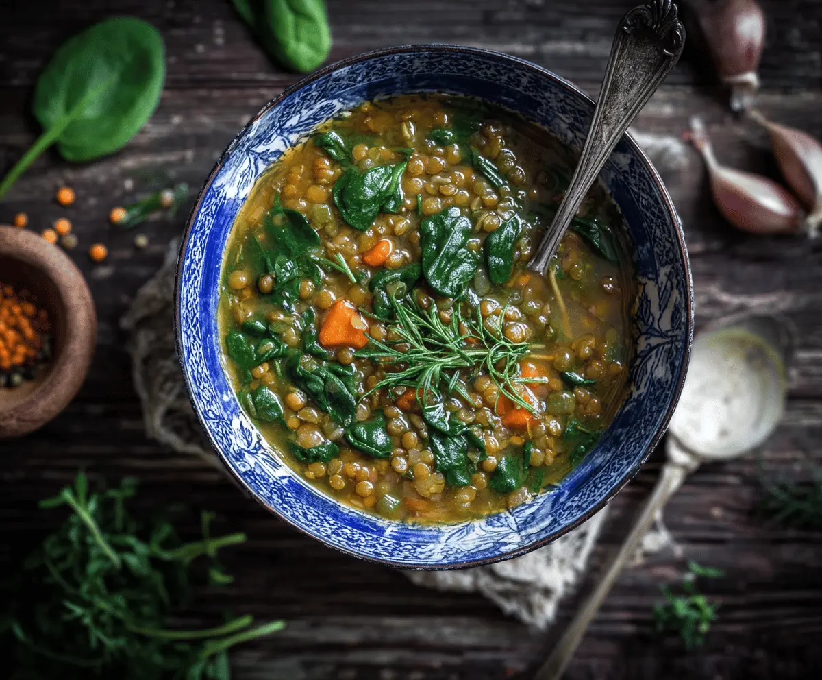 Lentil and Spinach Soup