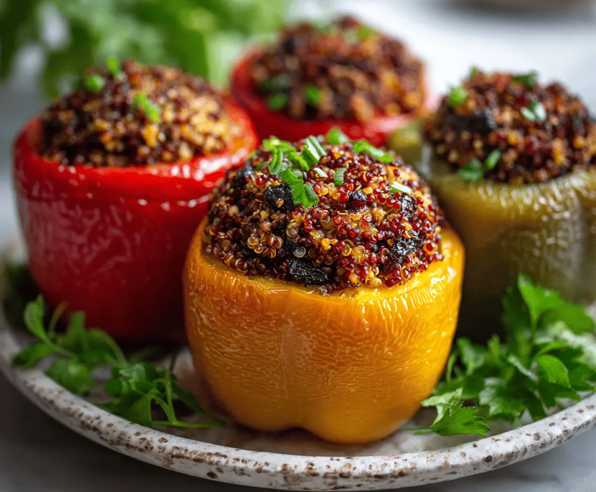 Vegan Quinoa Stuffed Peppers