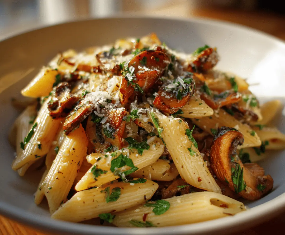Vegan Mushroom Pasta