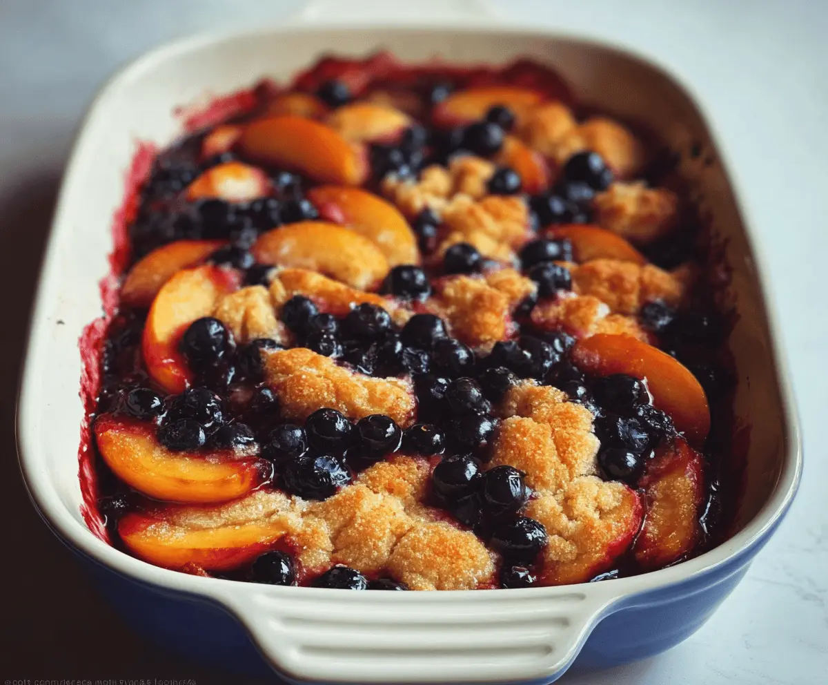 Easy Blueberry Nectarine Cobbler Recipe
