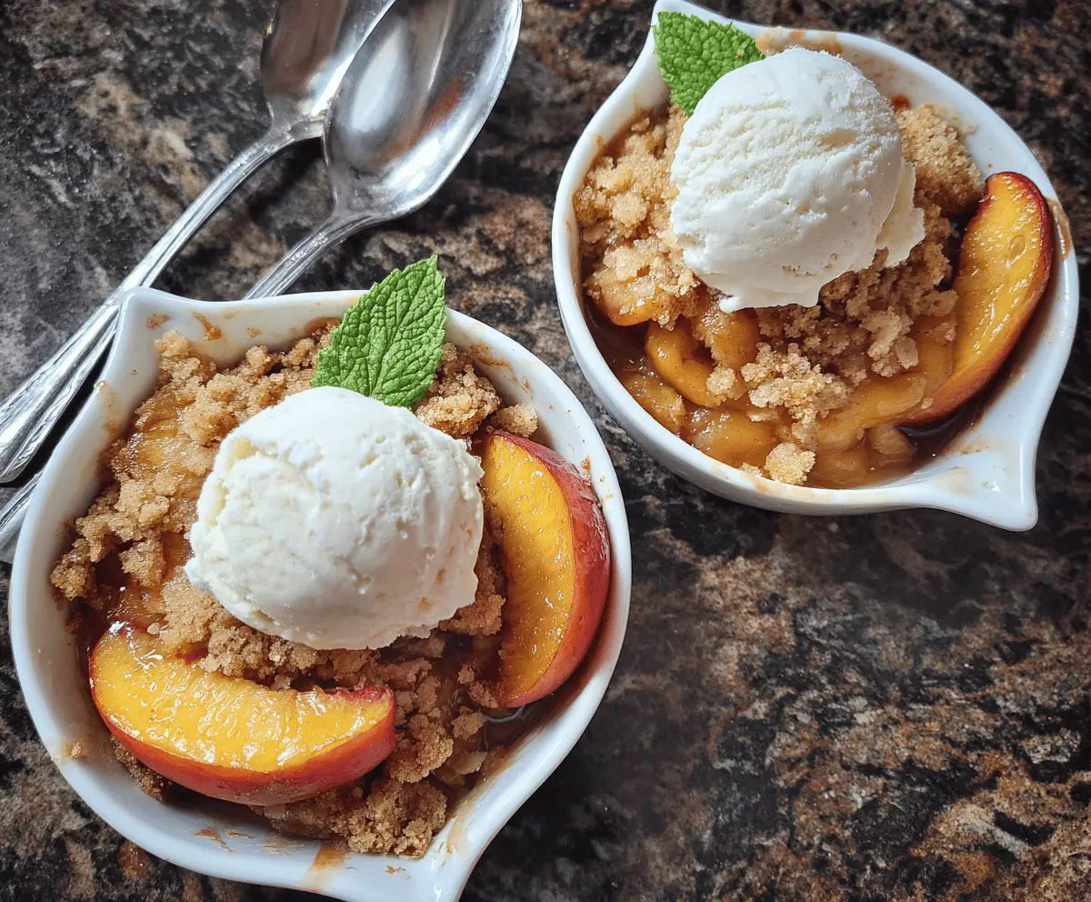 Easy Nectarine Brown Sugar Crisp Recipe