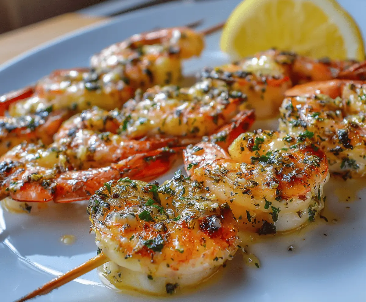 Garlic Butter Shrimp Skewers
