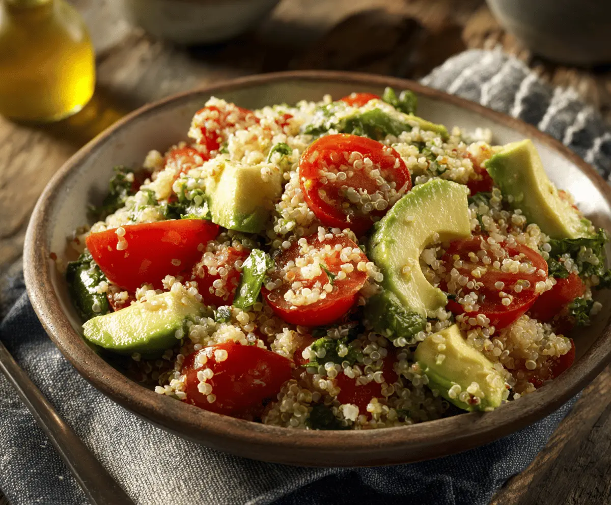 Quinoa Salad with Avocado and Tomato