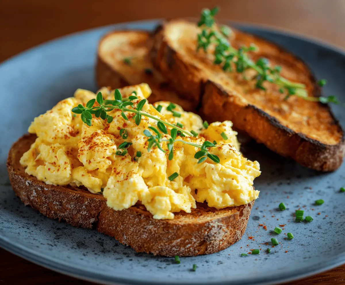 Scrambled Eggs and Toast