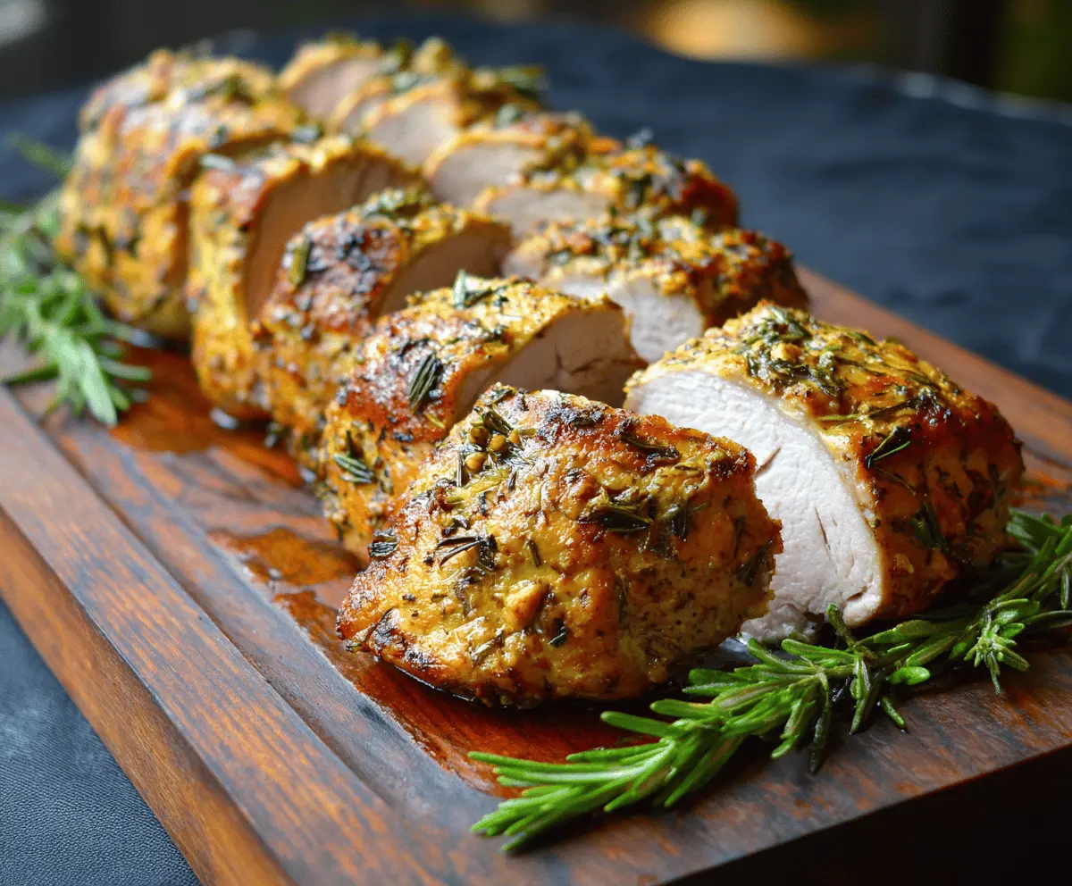 Baked Pork Tenderloin with Herbs