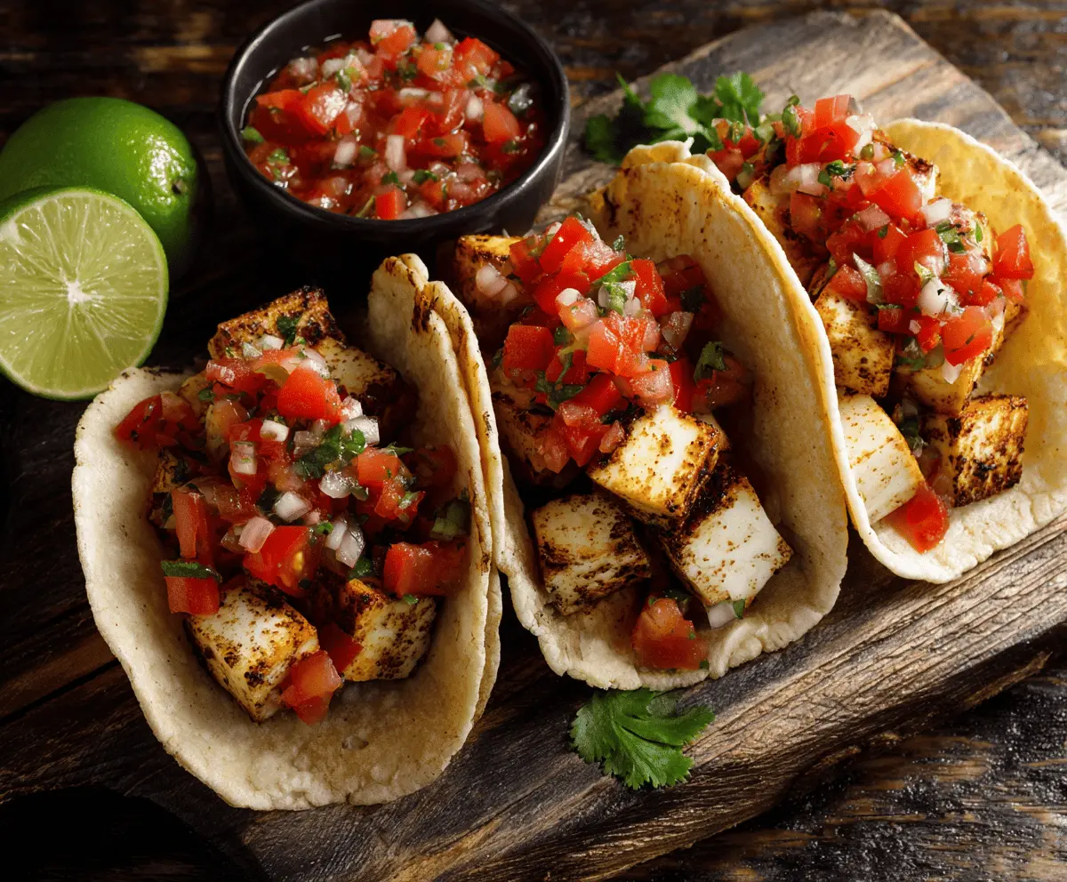 Tofu Tacos with Fresh Salsa