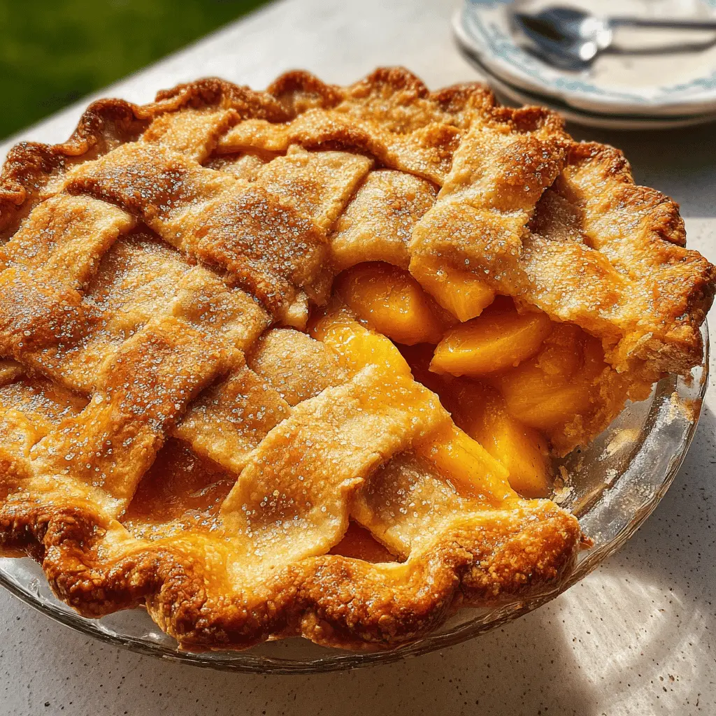 Easy Homemade Peach Pie Recipe